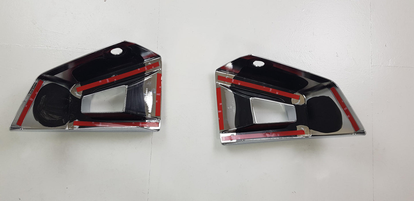 Direct4x4 Trim Accessories Chromed Front Bumper Corner Caps for Hummer H3