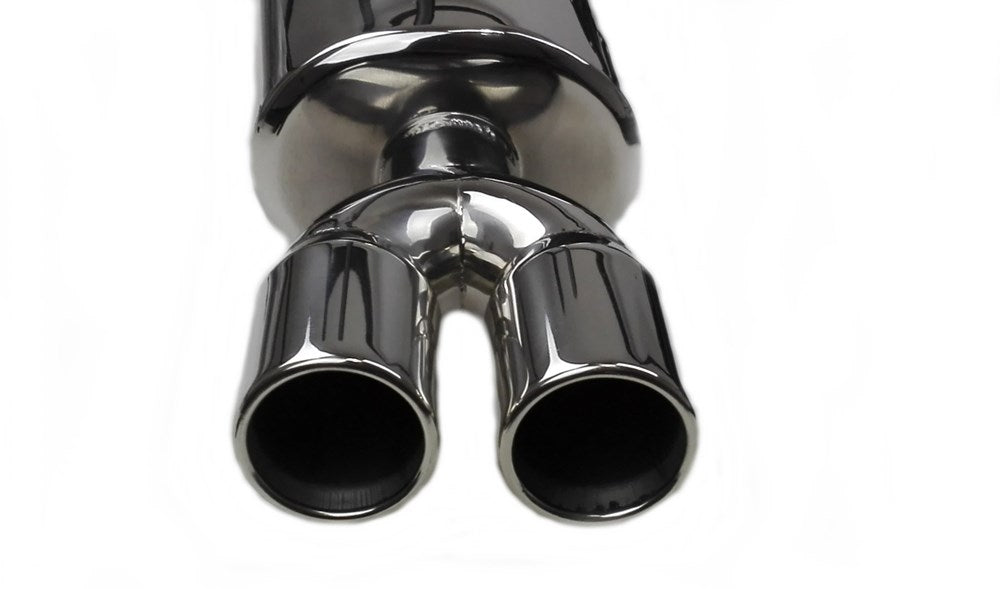 Direct4x4 Trim Accessories 3 Inch Twin Pipe Stainless Steel Rear Silencer