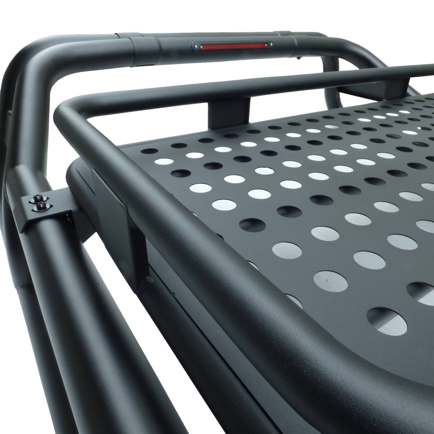 Direct4x4 Pickup Truck Roll Sports Bars Black Long Arm Roll Bar with Cargo Basket Compatible with the Renault Alaskan