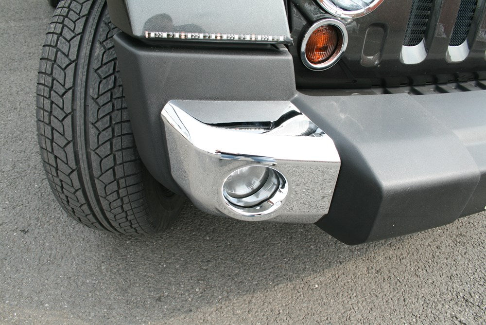 Direct4x4 Trim Accessories Front Fog Light Surrounds Jeep Wrangler JK Unlimited 2007-2017 2DR/4DR
