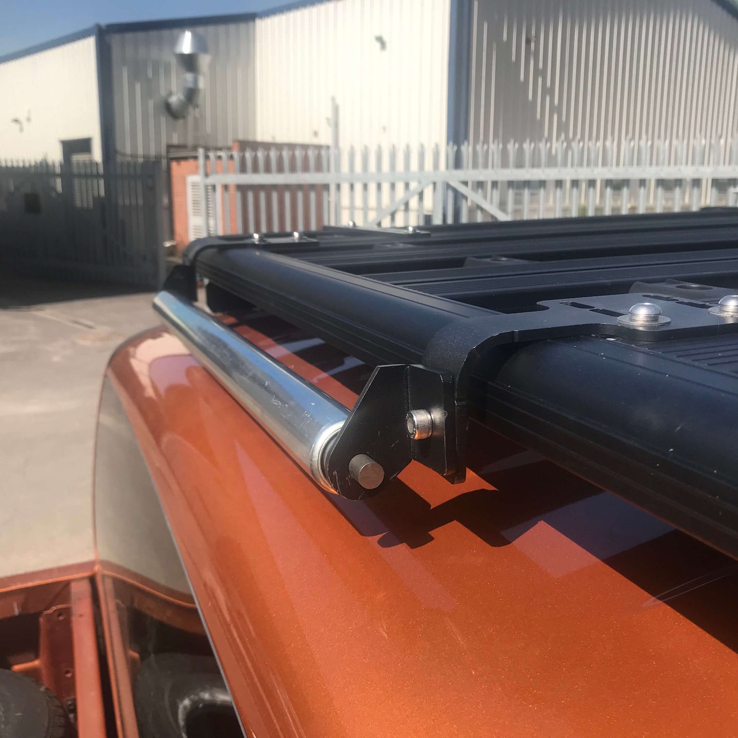 Direct4x4 Roof Rack Accessories Ladder Cargo Roller Bar Kit for Direct4x4 AluMod Low Profile Roof Racks
