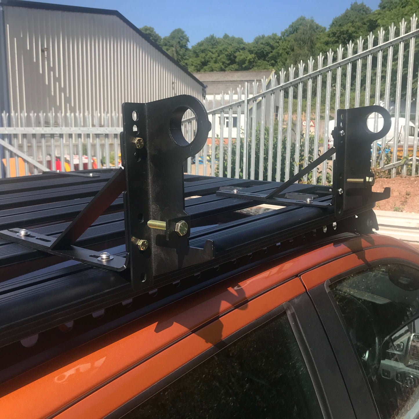 Direct4x4 Roof Rack Accessories Shovel and Jack Holder Add-on for Direct4x4 AluMod Low Profile Roof Racks