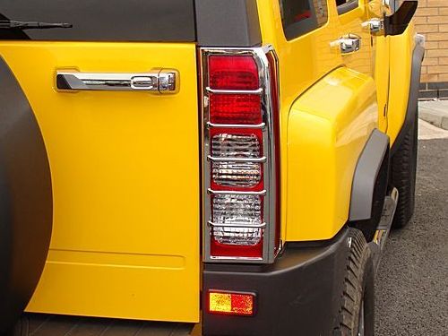 Direct4x4 Trim Accessories Chromed Rear Tail Light Covers for Hummer H3
