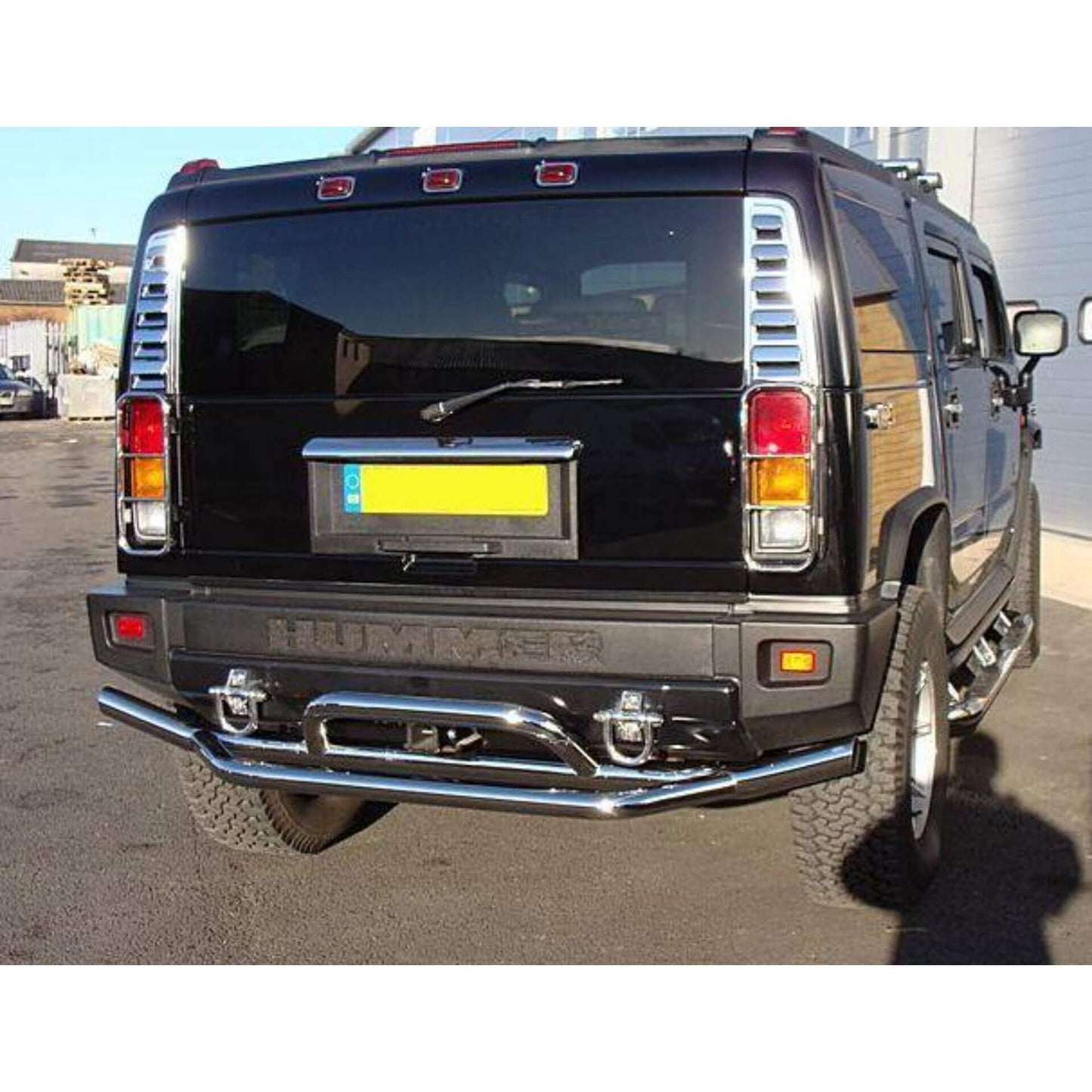 Direct4x4 Trim Accessories Stainless Steel Rear Tail Light Guards for Hummer H2