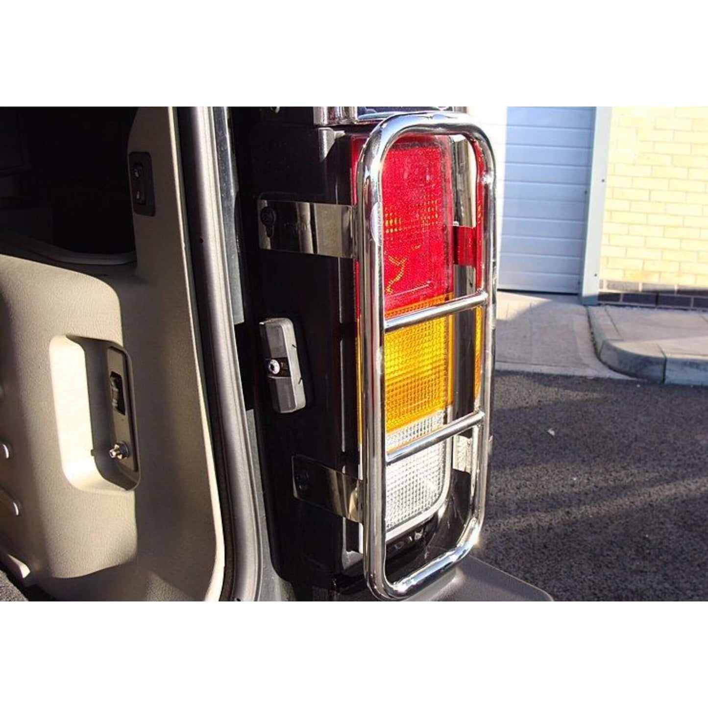 Direct4x4 Trim Accessories Stainless Steel Rear Tail Light Guards for Hummer H2