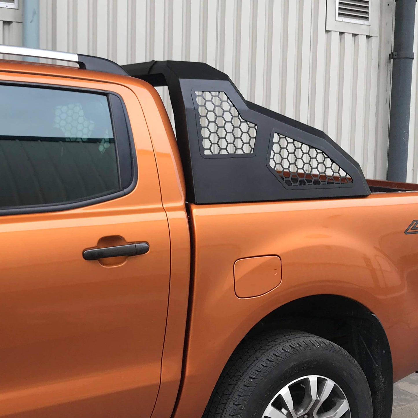 Direct4x4 Pickup Truck Roll Sports Bars Universal Black '4x4' Side Mesh Roll Sports Bar