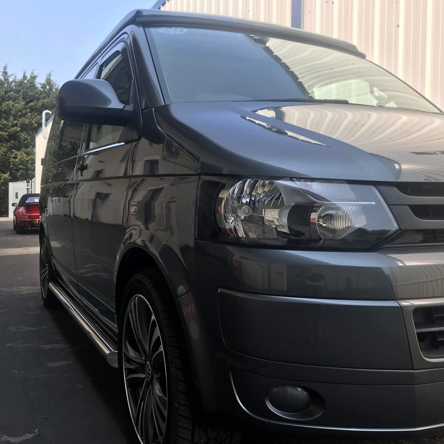 Stainless Steel Side Bars for Volkswagen Transporter T5 SWB -  - sold by Direct4x4