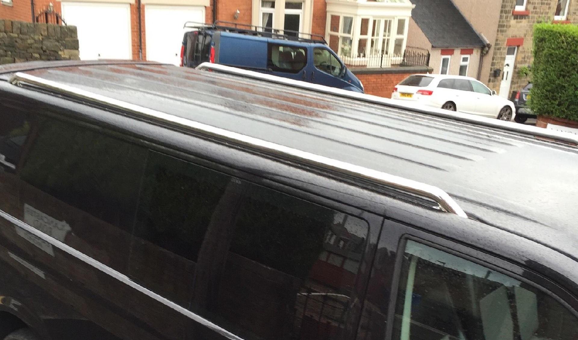 Stainless Steel OE Style Roof Rails for the Volkswagen Transporter T6 LWB -  - sold by Direct4x4