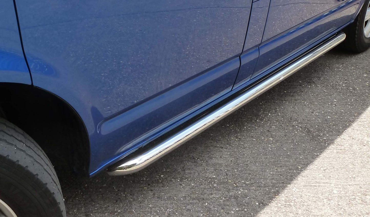 OE Style Stainless Steel Side Bars for Volkswagen Transporter T5 LWB -  - sold by Direct4x4