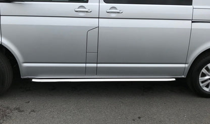 Stainless Steel Angular OE Style Side Bars for Volkswagen Transporter T6 SWB -  - sold by Direct4x4
