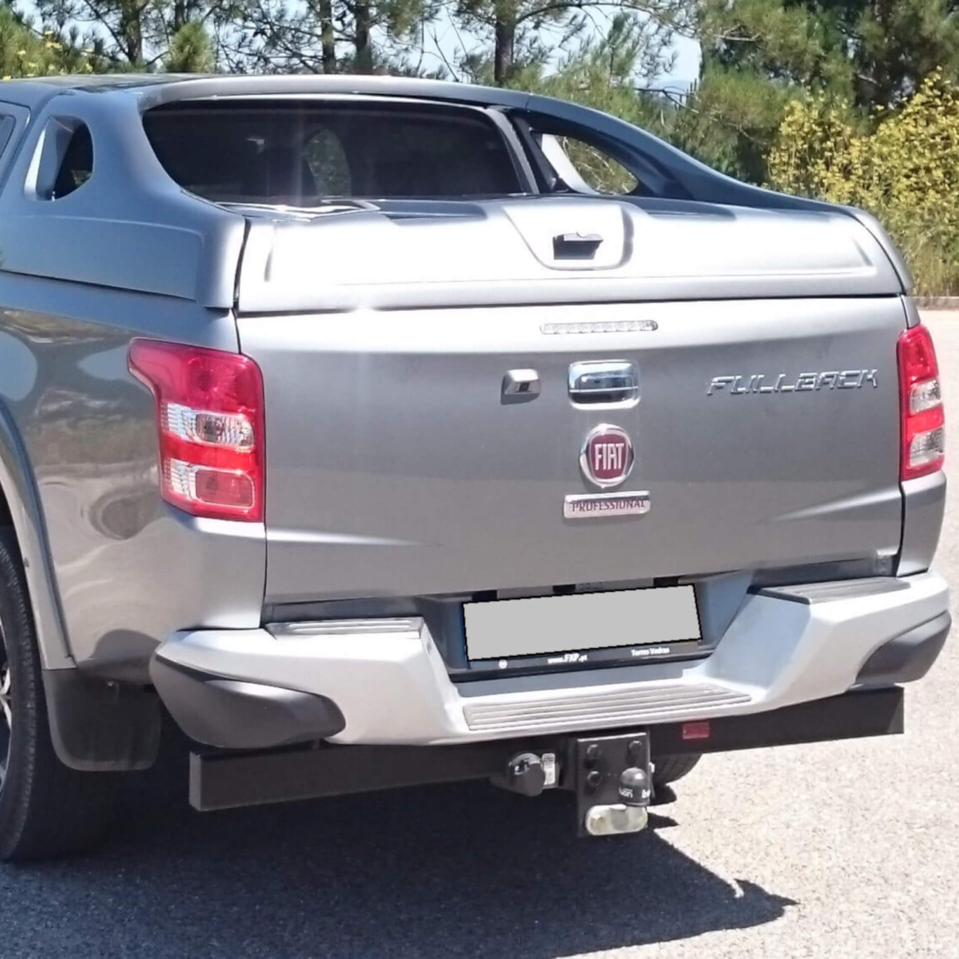 Direct4x4 accessories for Fiat Fullback vehicles with a photo of the back of a silver Fiat Fullback