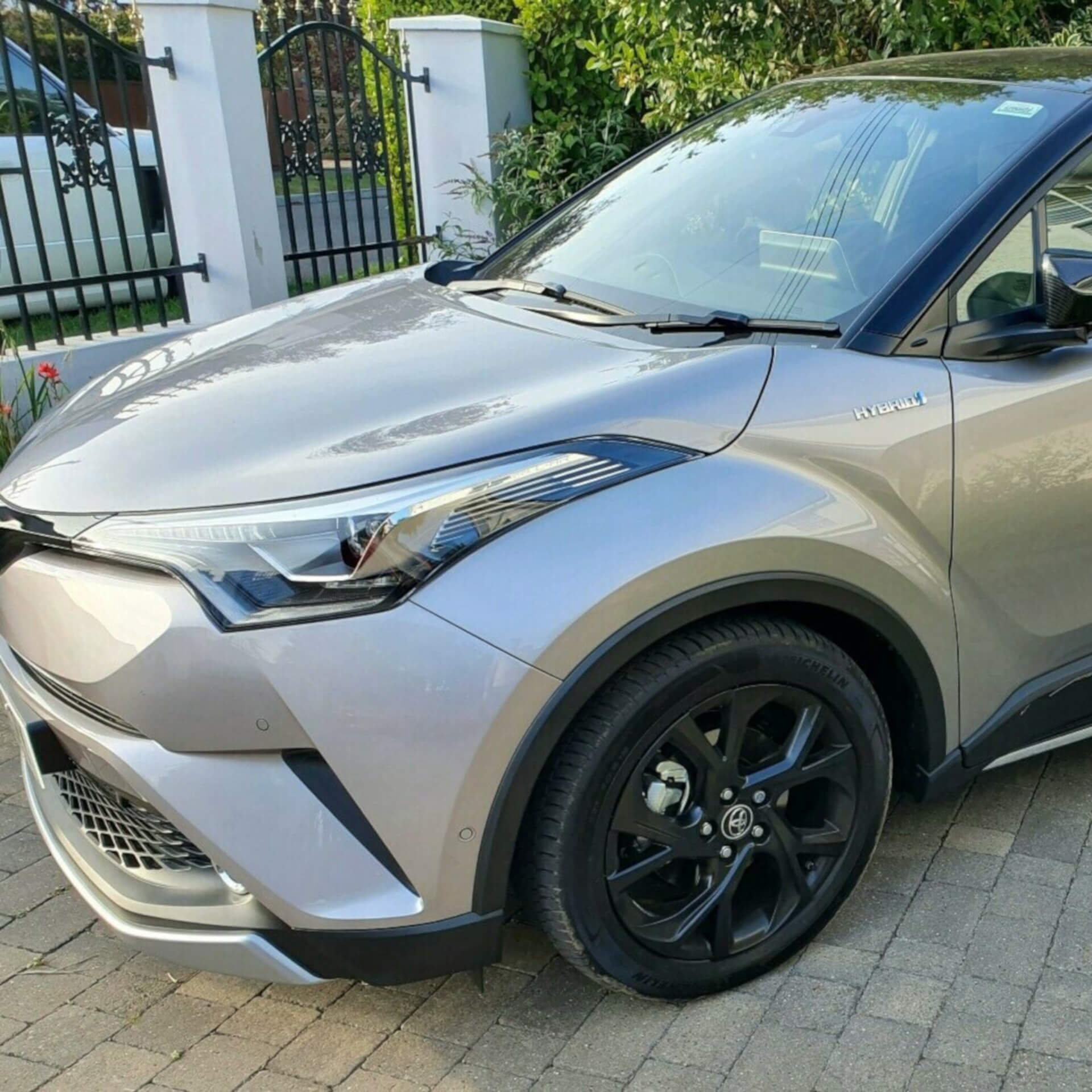 Direct4x4 accessories for Toyota C-HR vehicles with a photo of a gold Toyota C-HR parked on a driveway in front of bushes