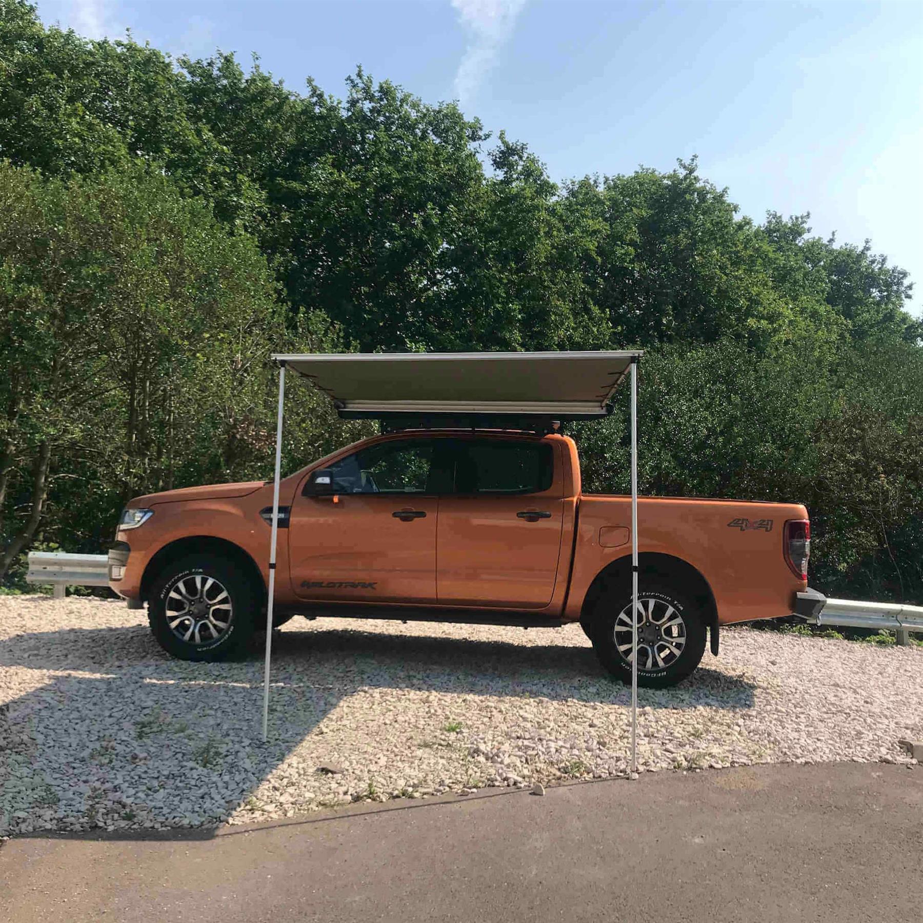 Direct4x4 Side Awnings [CLEARANCE] Expedition Pull-out 2mx2m Forest Green Vehicle Side Awning