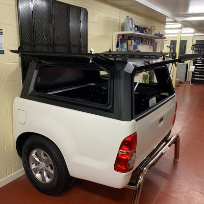 Direct4x4 Pickup Truck Hardtop Canopies Aluminium Expedition Load Bed Canopy for the Toyota Hilux 2016+ Double Cab