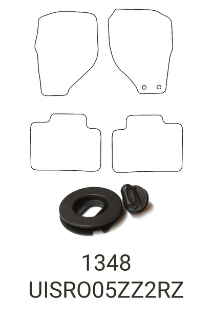 Fits Isuzu Rodeo 2005-2012 Tailored Front & Rear Rubber Mats