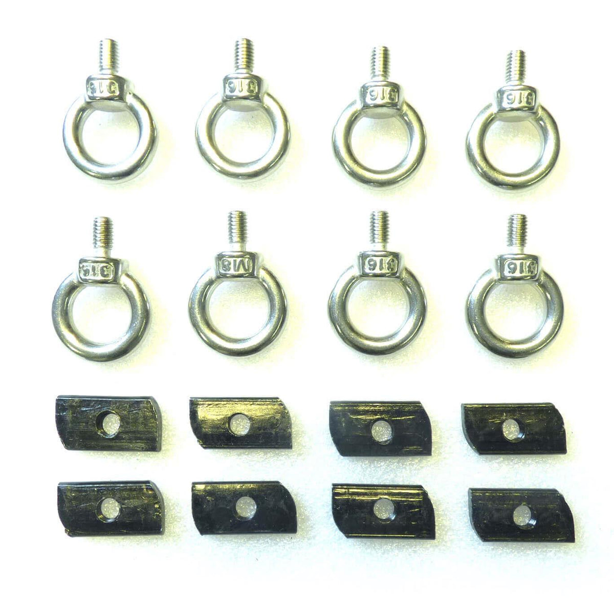 O Ring Inventory Racks Set of 8 Anchor Eyebolt O-rings for Direct4x4 AluMod Low Profile Roof