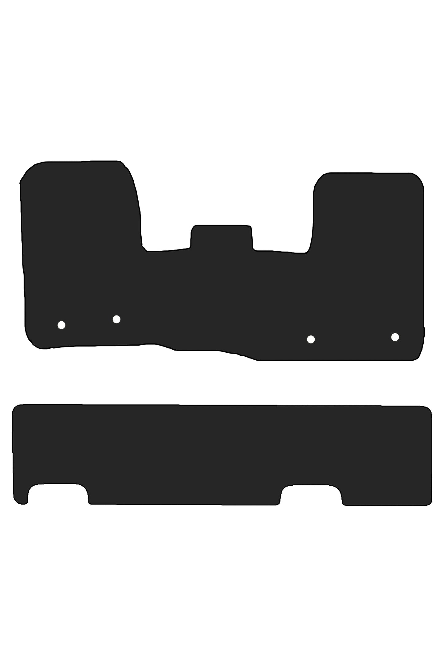 Fits Ford Custom 2013-2023 Tailored Crew Cab Rubber Mats