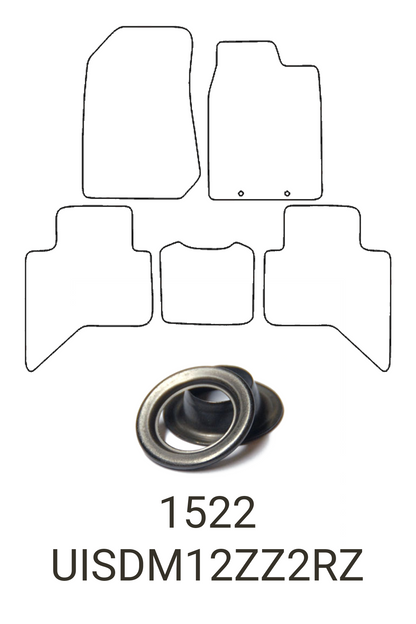 Fits Isuzu D-Max 2012-2021 Tailored Front & Rear Rubber Mats