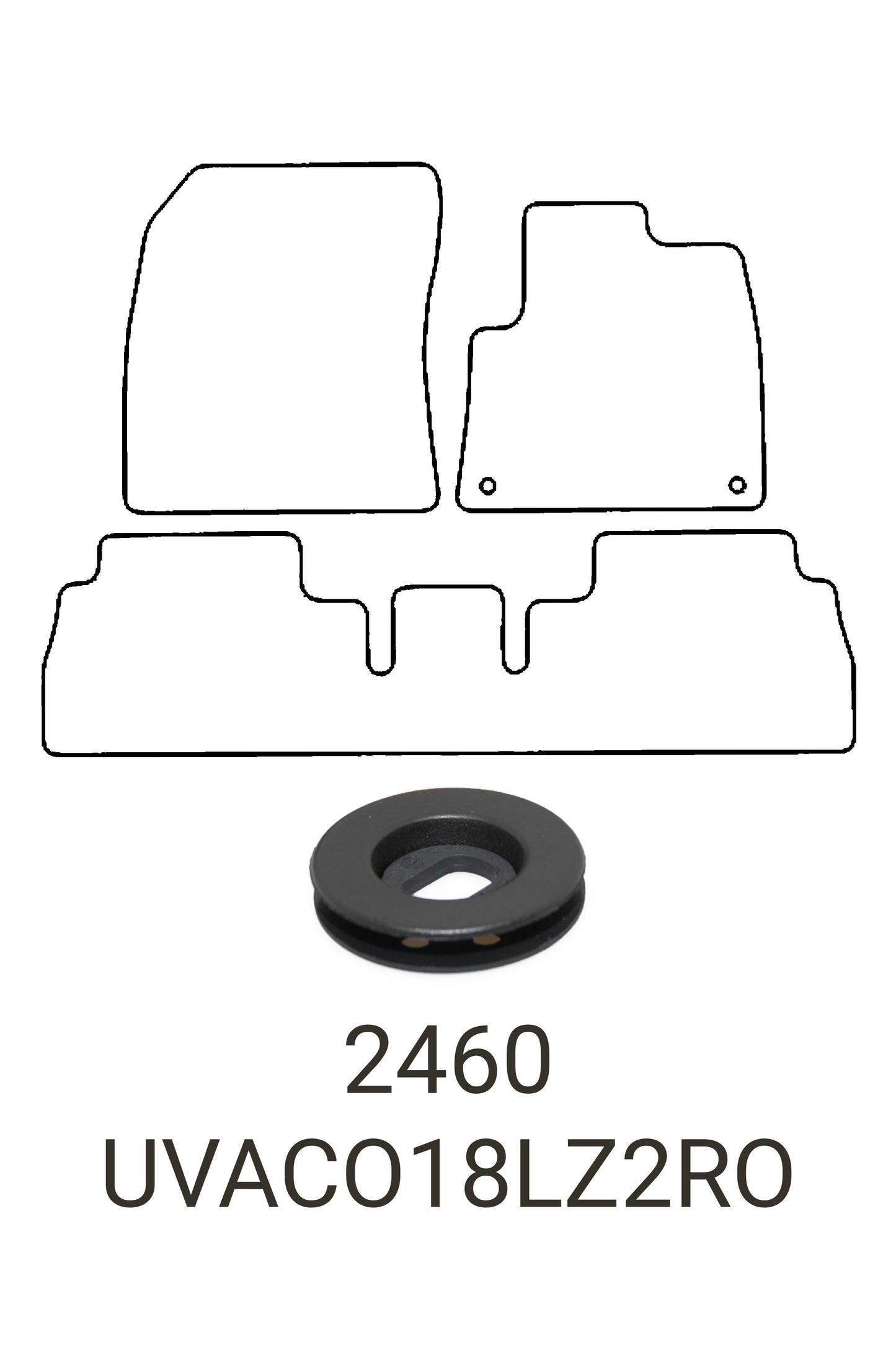 Fits Vauxhall Combo 2018+ Tailored Rubber Mats