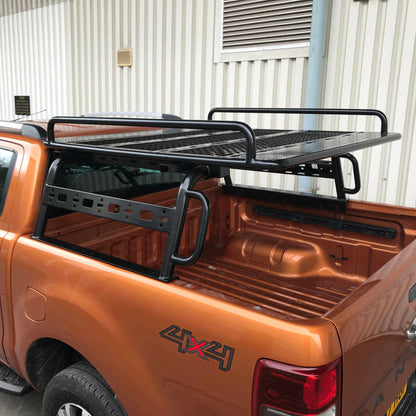 Adjustable Load Bed Cargo Frame + Side Rail Rack for Volkswagen Amarok 2010-2022