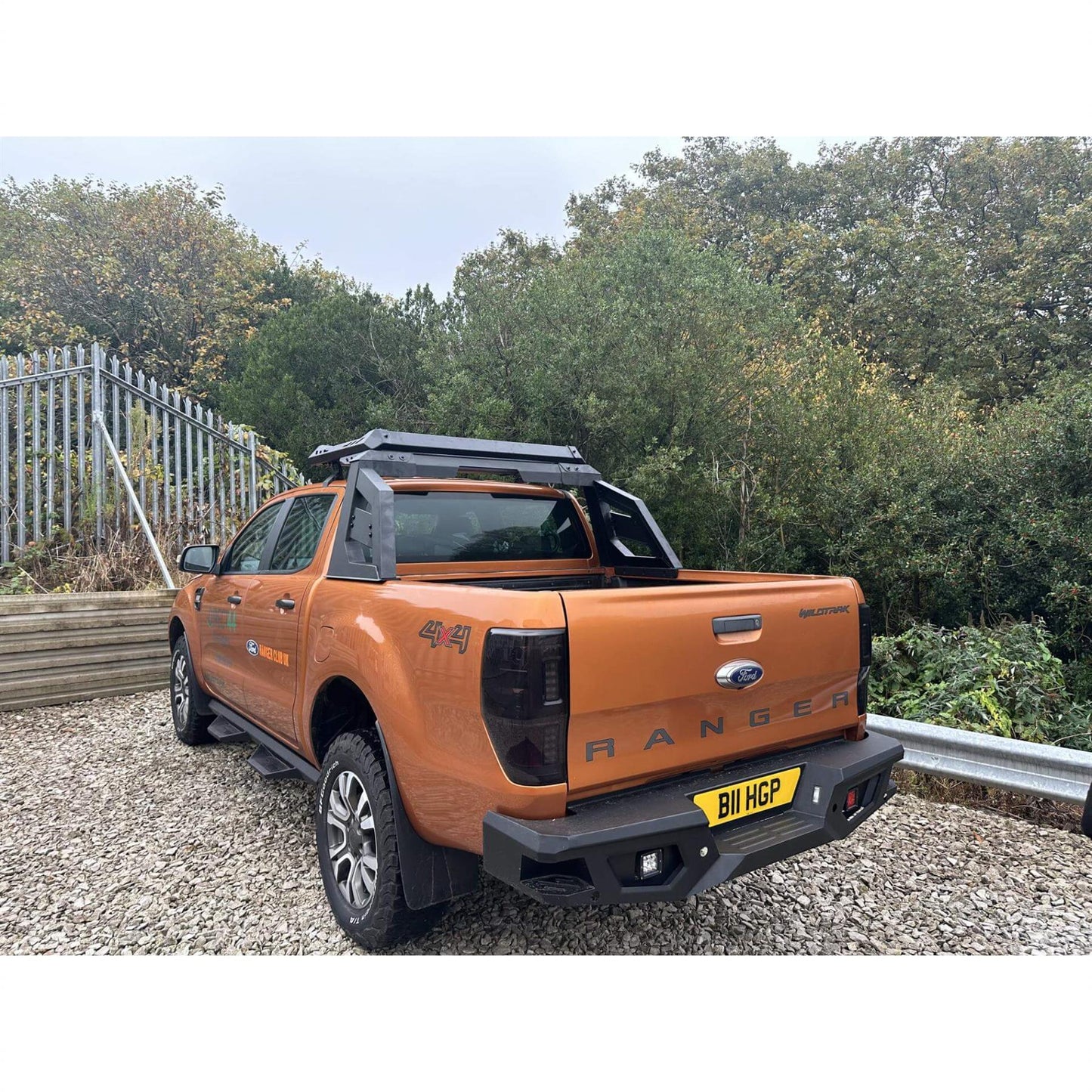 Heavy-Duty Roll Bar with Integrated Roof Rack for Ford Ranger 12-22