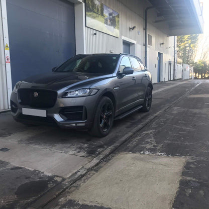 Direct4x4 Side Steps and Bars Black Raptor Side Steps Running Boards for Jaguar F-PACE 2016+