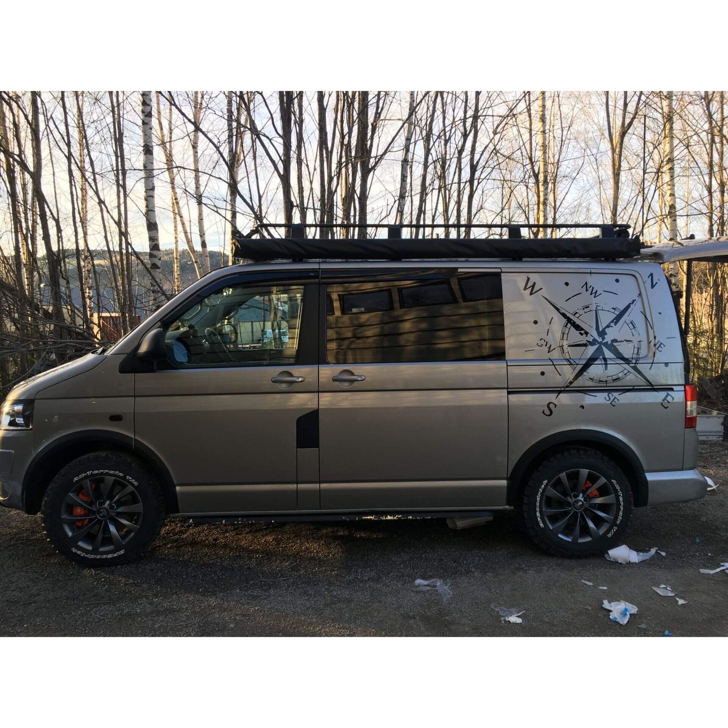 Direct4x4 Roof Racks Expedition Steel Full Basket Roof Rack for Volkswagen Transporter T5 SWB