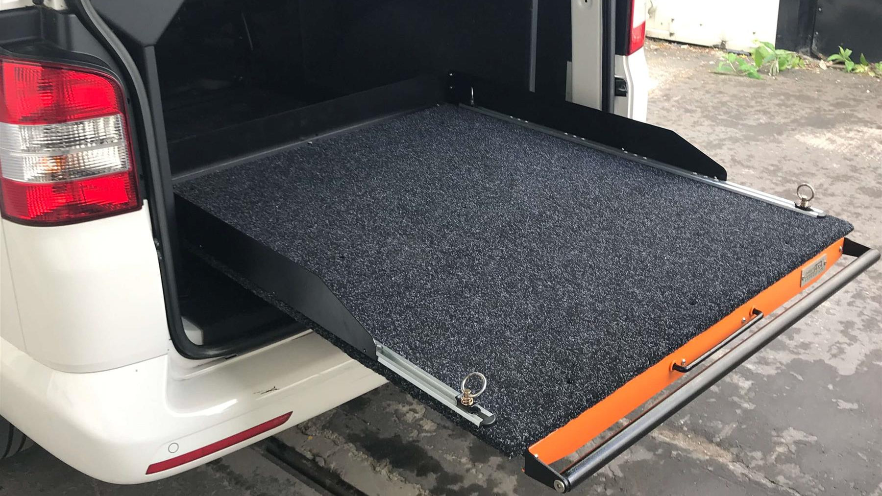 Direct4x4 Slideout Cargo Trays Heavy Duty Universal Carpet Top Slideout Cargo Tray for Vans & Pickups