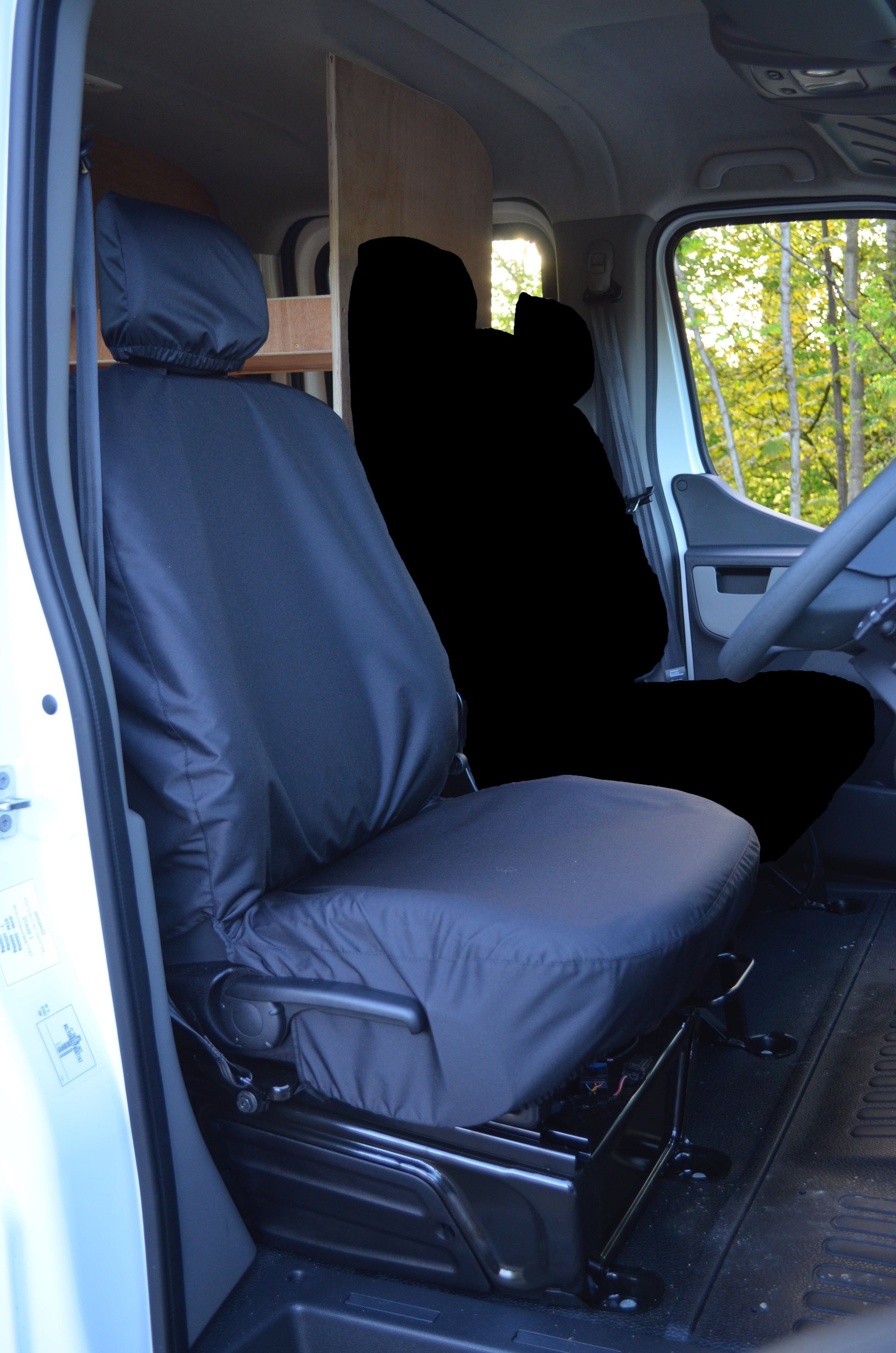 Turtle Covers Seats Tailored Seat Covers Fits Nissan Interstar Van 2022+ Tailored Driver Seat Cover Right Hand Drive Standard Black