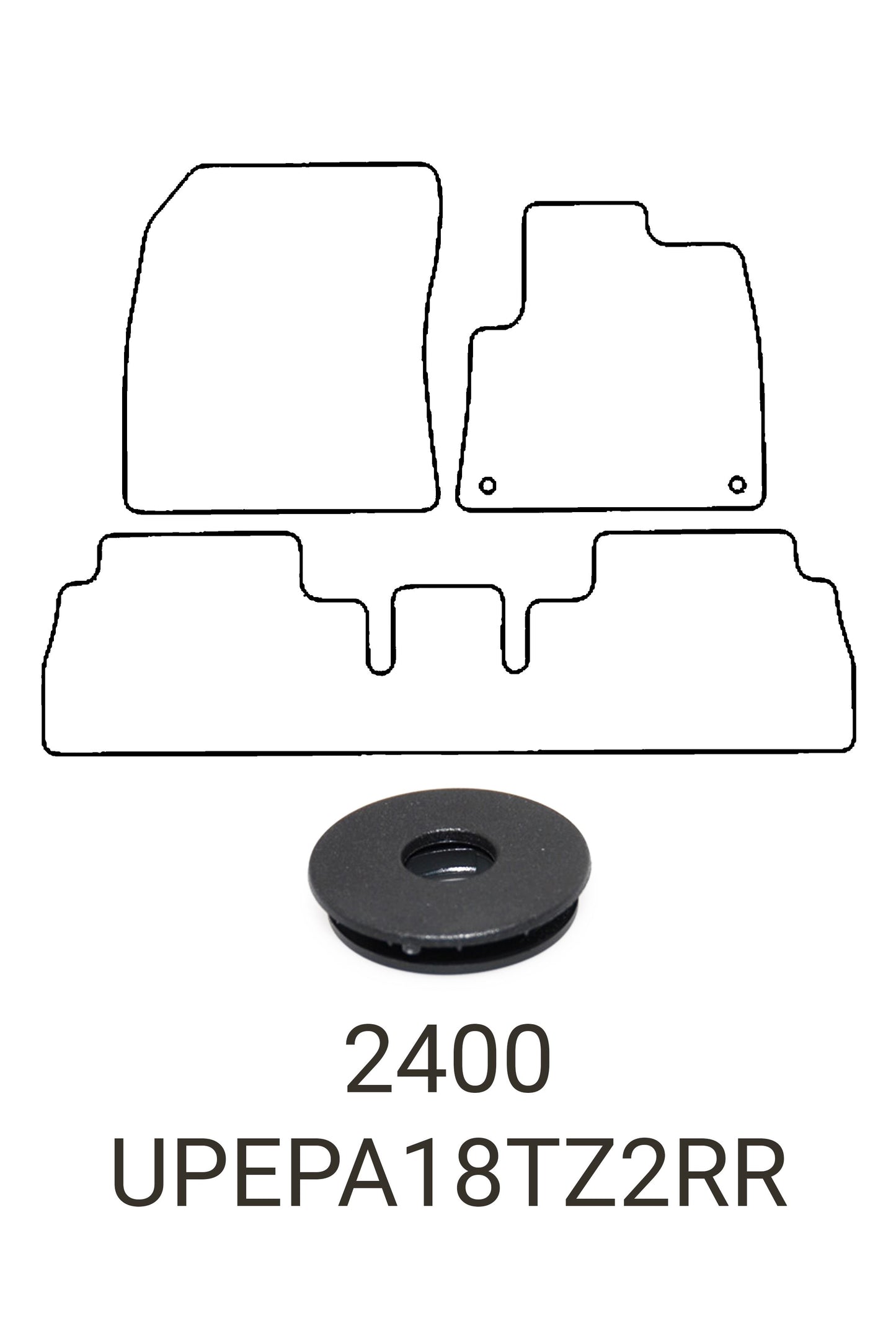 Fits Peugeot Partner 2018+ Tailored Rubber Mats