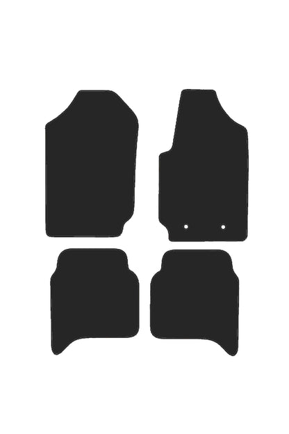 Fits Ford Ranger 2012-2022 Tailored Front & Rear Rubber Mats