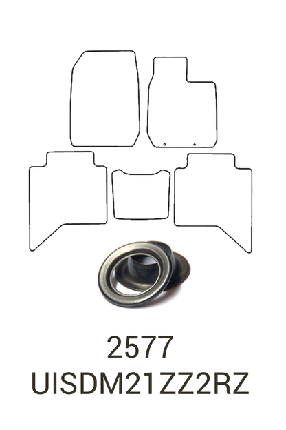 Fits Isuzu D-Max 2021+ Tailored Front & Rear Rubber Mats