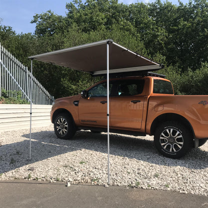 Direct4x4 Side Awnings Expedition Overland Pull-out Vehicle Camping Side Awning 1.4m Length x 2.0m Pullout Forest Green No sides