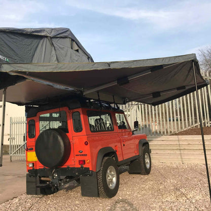 [CLEARANCE] 180-Degree Sand Yellow Expedition Overland Fold-out Vehicle Camping Side Awning