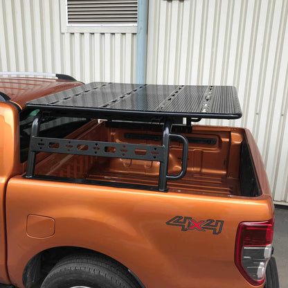 Adjustable Load Bed Cargo Frame with Flat Rack for Ford Ranger 2012-2022