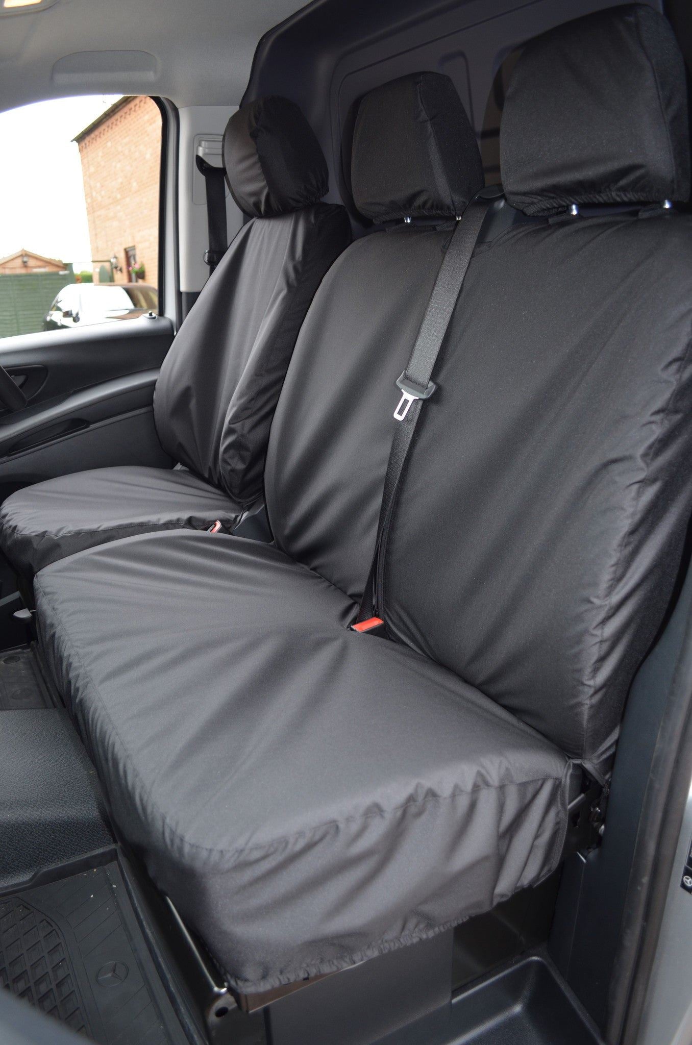 Turtle Covers Seats Tailored Seat Covers Fits Mercedes-Benz e-Vito 2020+ Tailored Front Seat Covers