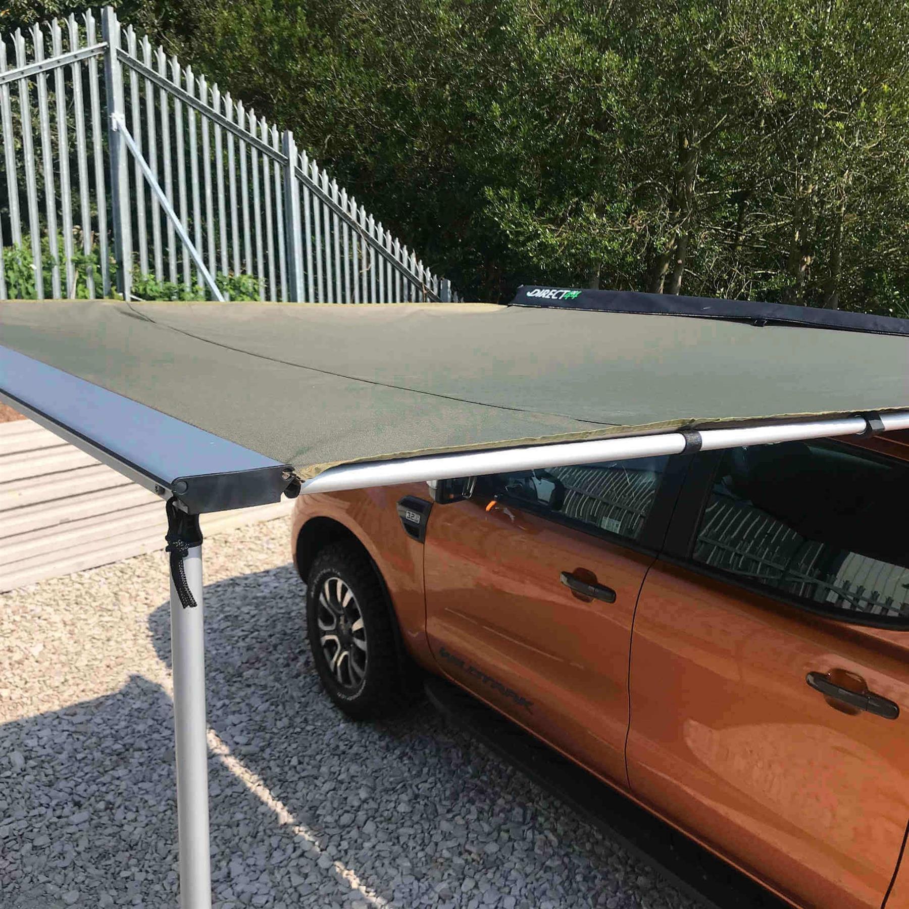 Direct4x4 Side Awnings [CLEARANCE] Expedition Pull-out 2mx2m Forest Green Vehicle Side Awning