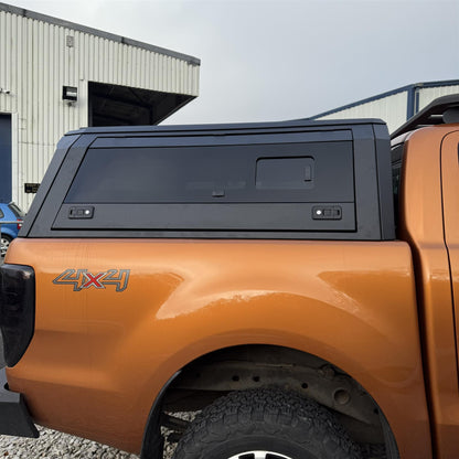 Direct4x4 Pickup Truck Hardtop Canopies Aluminium Slide Window Load Bed Canopy for the Ford Ranger 2012-2022 Double Cab