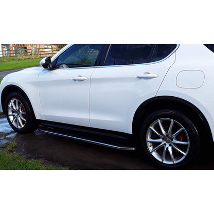 Direct4x4 Side Steps and Bars Raptor Side Steps Running Boards for Alfa Romeo Stelvio