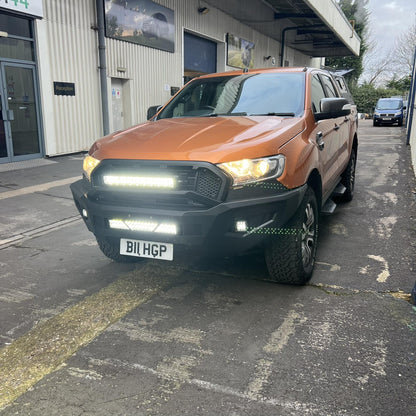 [CLEARANCE] Expedition Style Front Bumper with LED Light Bar for the Ford Ranger T7 16-18