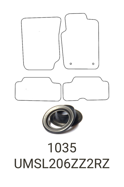 Fits Mitsubishi L200 2006-2015 Tailored Front & Rear Rubber Mats