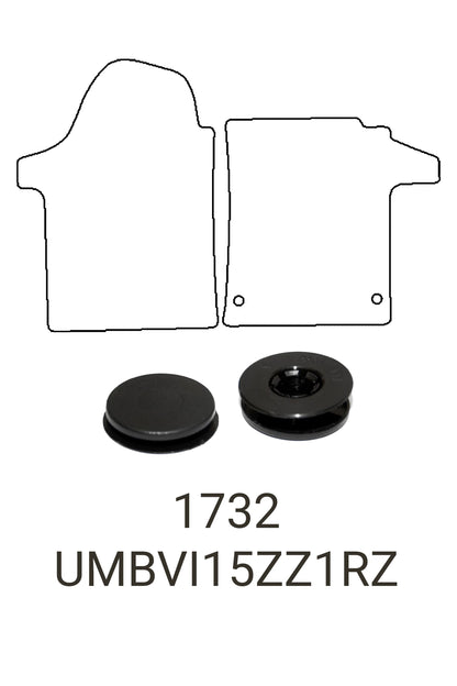 Fits Mercedes-Benz Vito 2015+ Tailored Front Rubber Mats