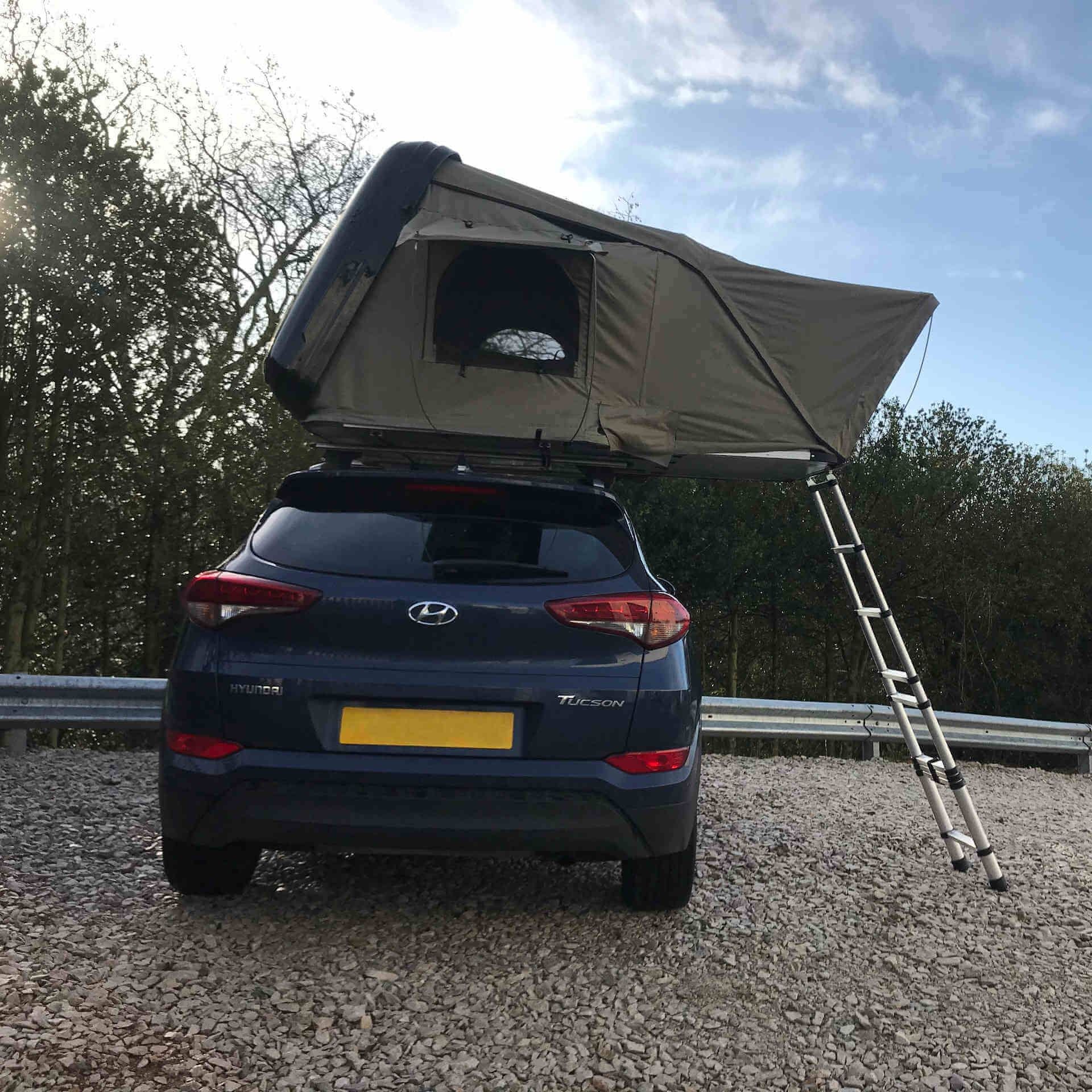 Direct4x4 Roof Top Tents [CLEARANCE] Granite Grey RoofTrekk 3-Person Hard Shell Roof Top Tent