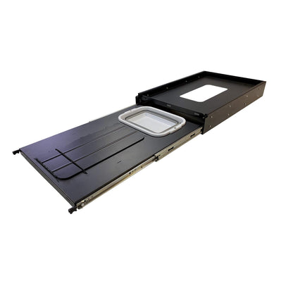 Direct4x4 Drawer Storage Systems [CLEARANCE] Extendable Heavy-Duty Vehicle Camping Utility Slide Tray with Integrated Sink