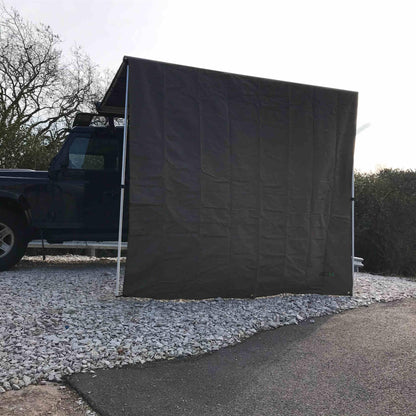 Expedition Pull-out Awning Forest Green Front Windbreak Wall Extension - 1.4m Length x 2.2m Height