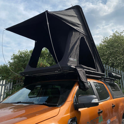 Direct4x4 Roof Top Tents [CLEARANCE] All Black 2 Person Expedition Aluminium Clamshell Roof Top Tent