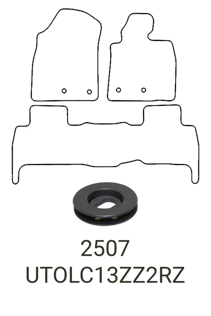 Fits Toyota Land Cruiser 2013-2020 Tailored Rubber Mats