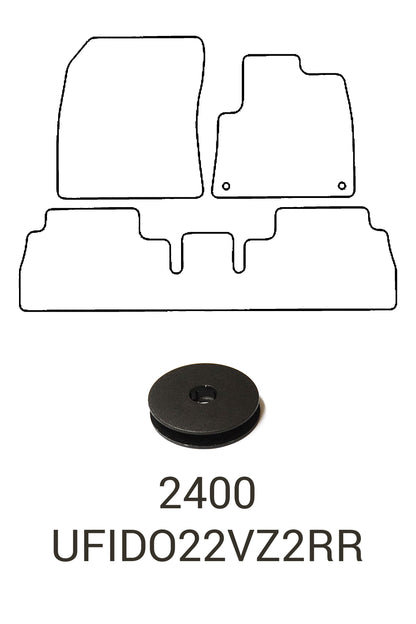 Fits Fiat Doblo 2022+ Tailored Rubber Mats