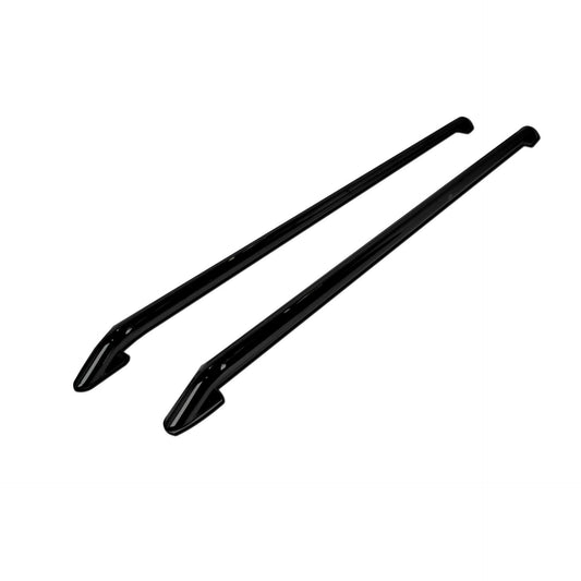 Black OE Style Steel Roof Rails for the Volkswagen Transporter T6 SWB