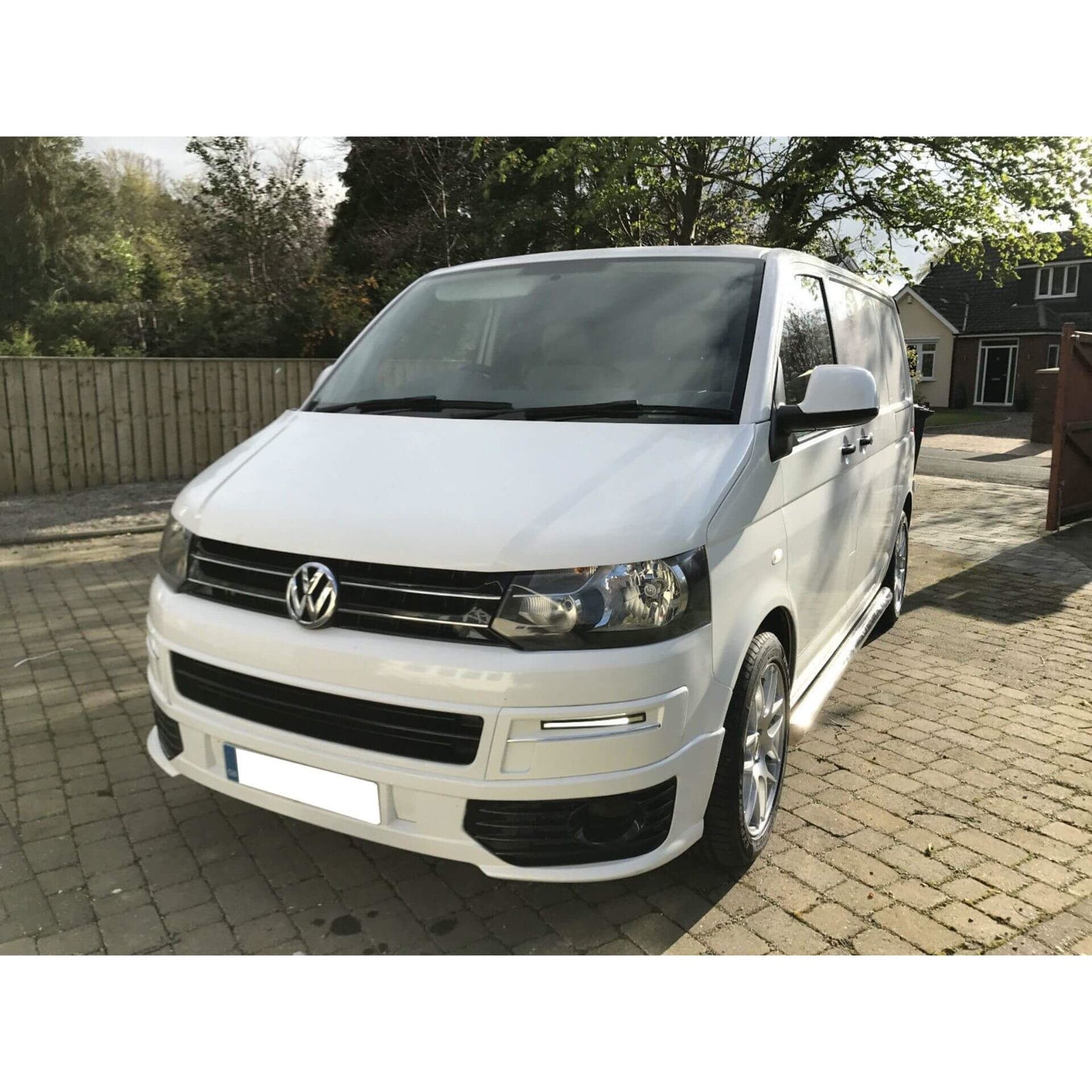 Stainless Steel Side Bars for Volkswagen Transporter T6 SWB